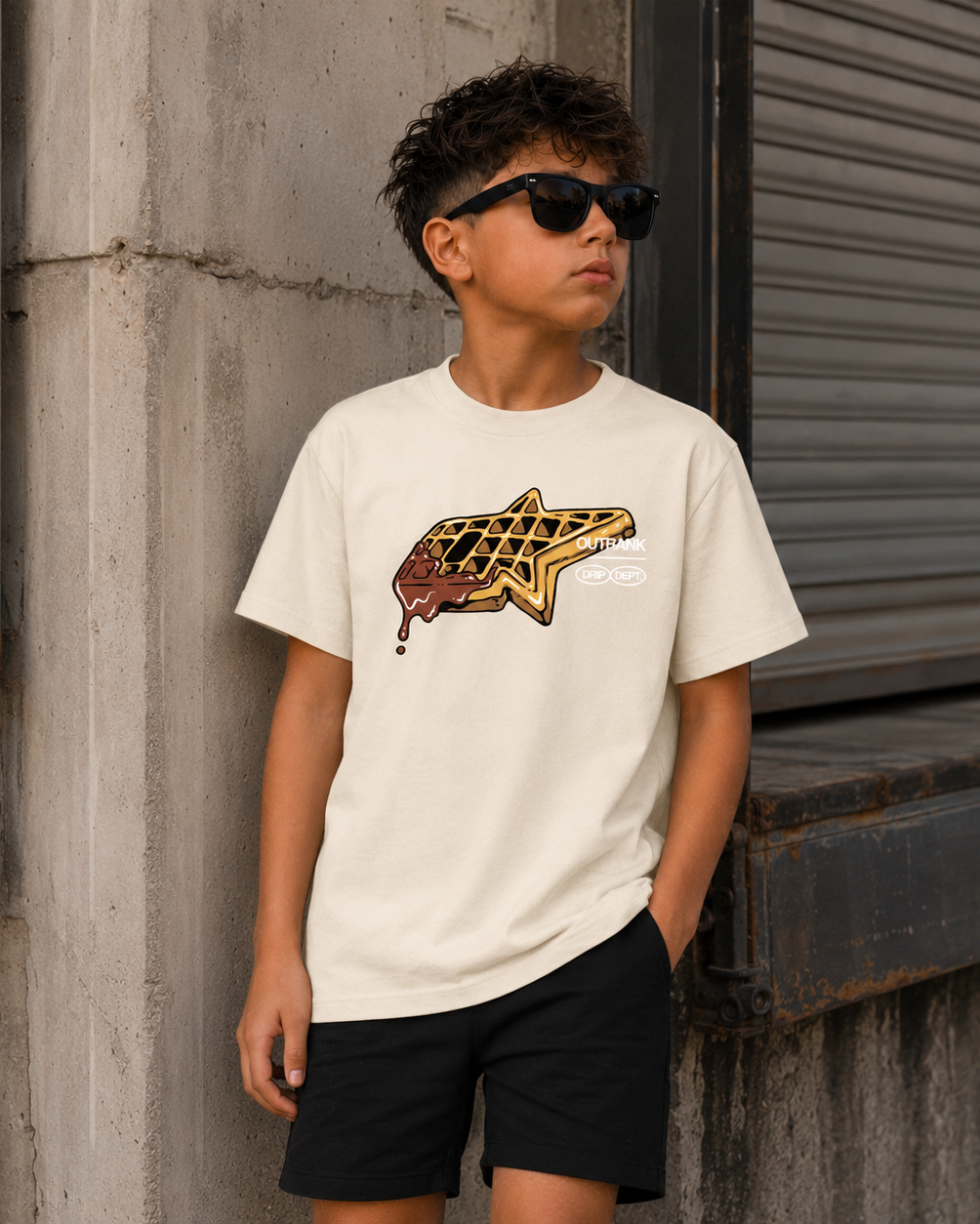 Drip Dept. Youth T-shirt - Natural