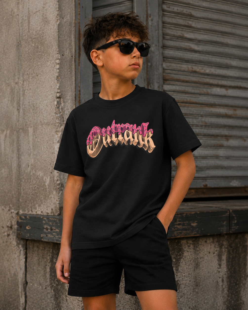 Outrank Glazed Youth T-shirt - Black