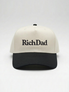 Rich Dad Embroidered Snapback - Natural/ Black