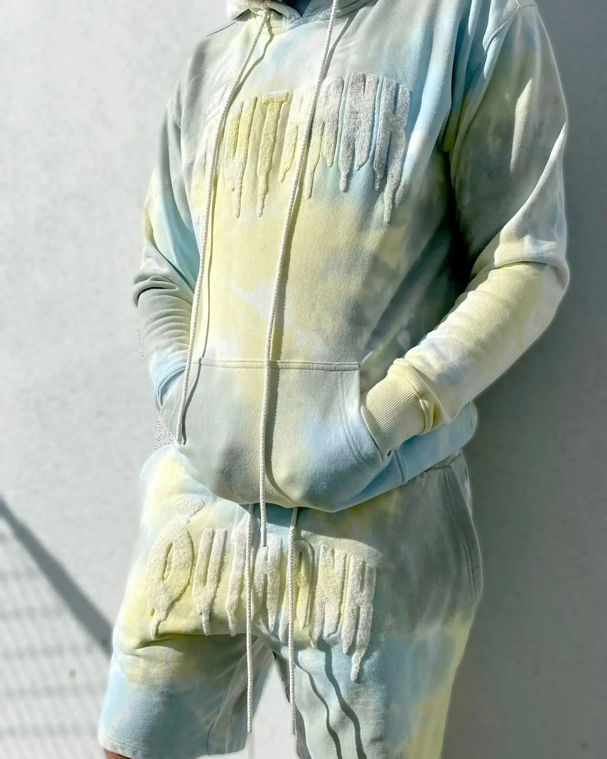 Blue Cheese Tie Dyed French Terry Shorts