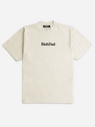 Rich Dad Ultra Heavyweight T-Shirt - Cream/Black