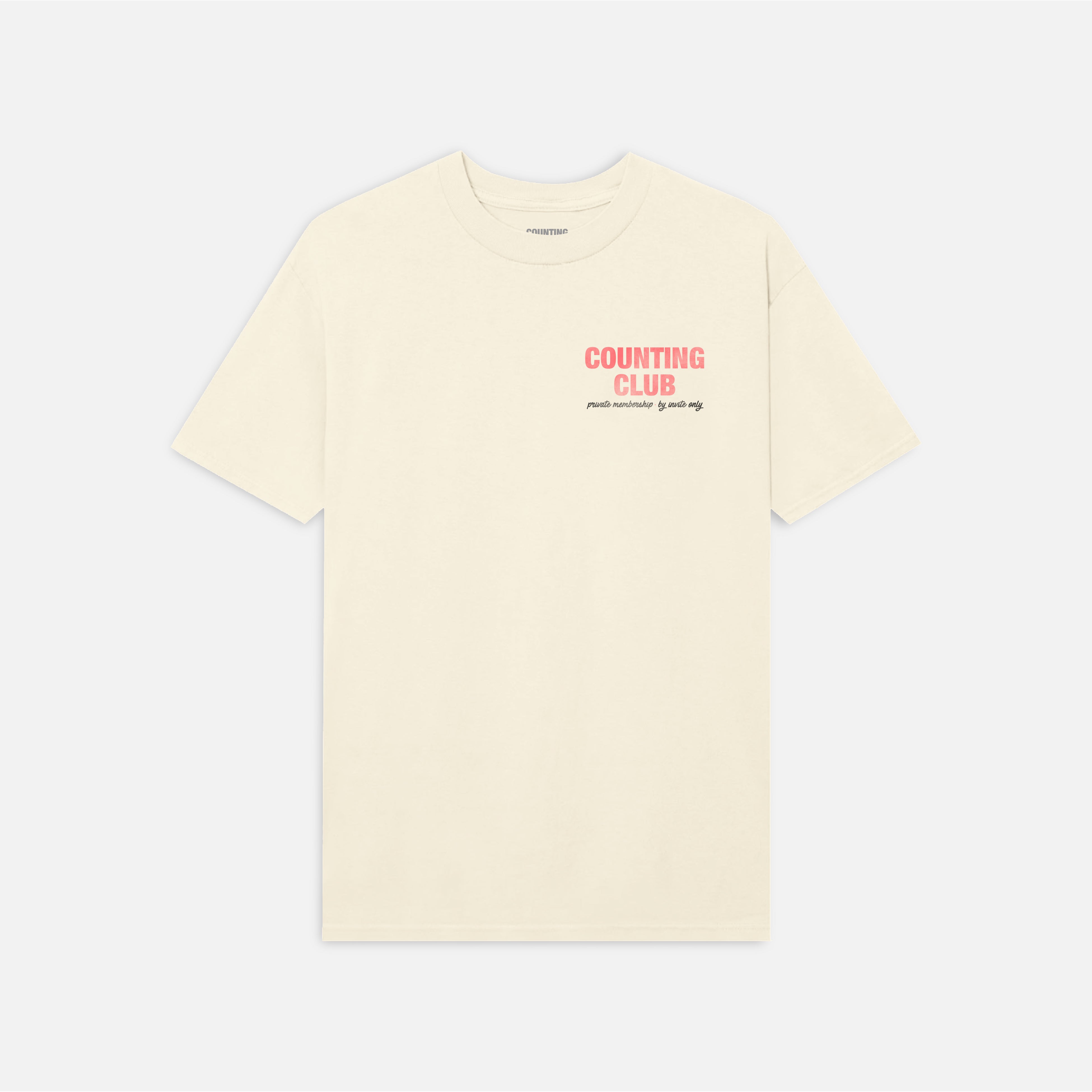 Counting Club T-Shirt - Vintage White