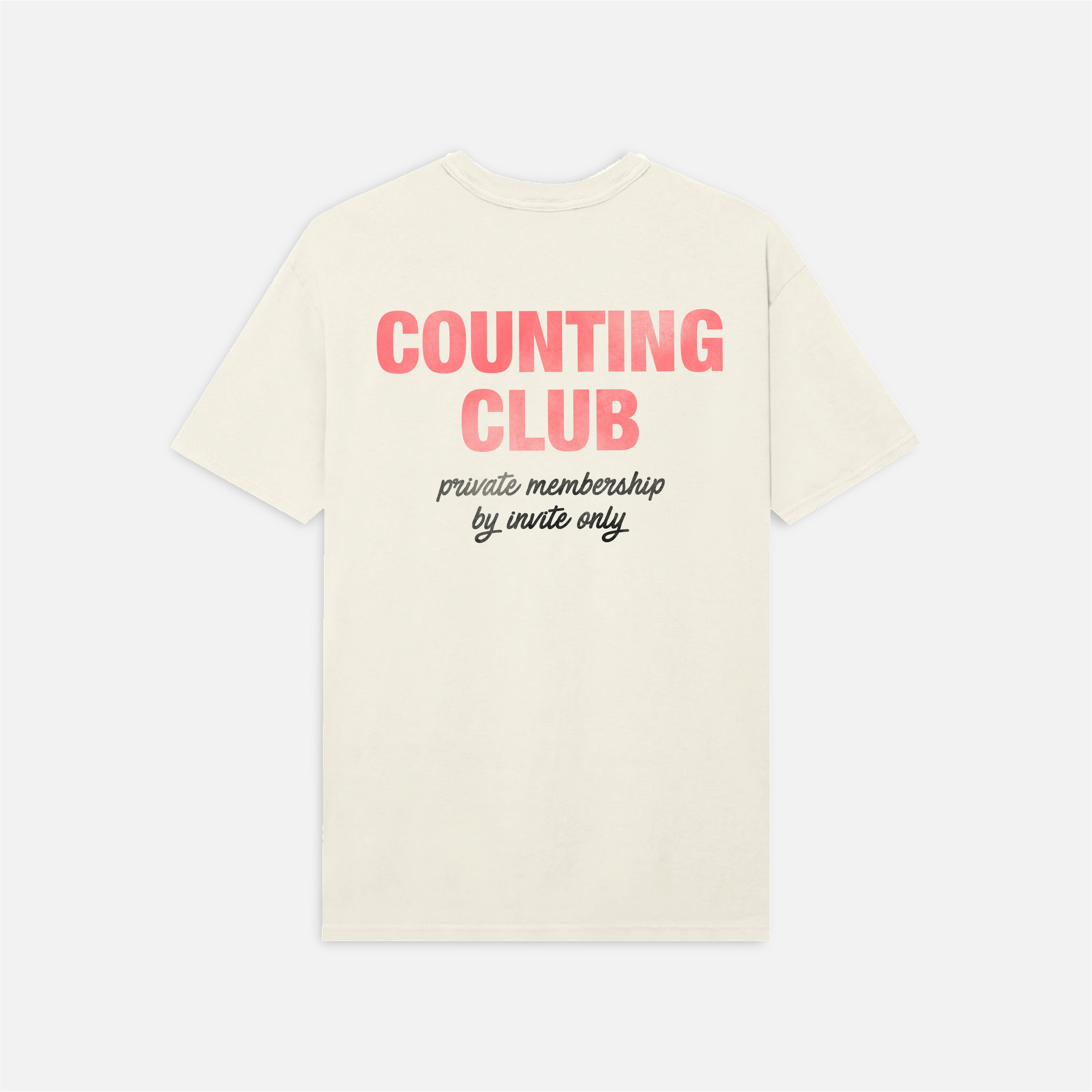 Counting Club T-Shirt - Vintage White