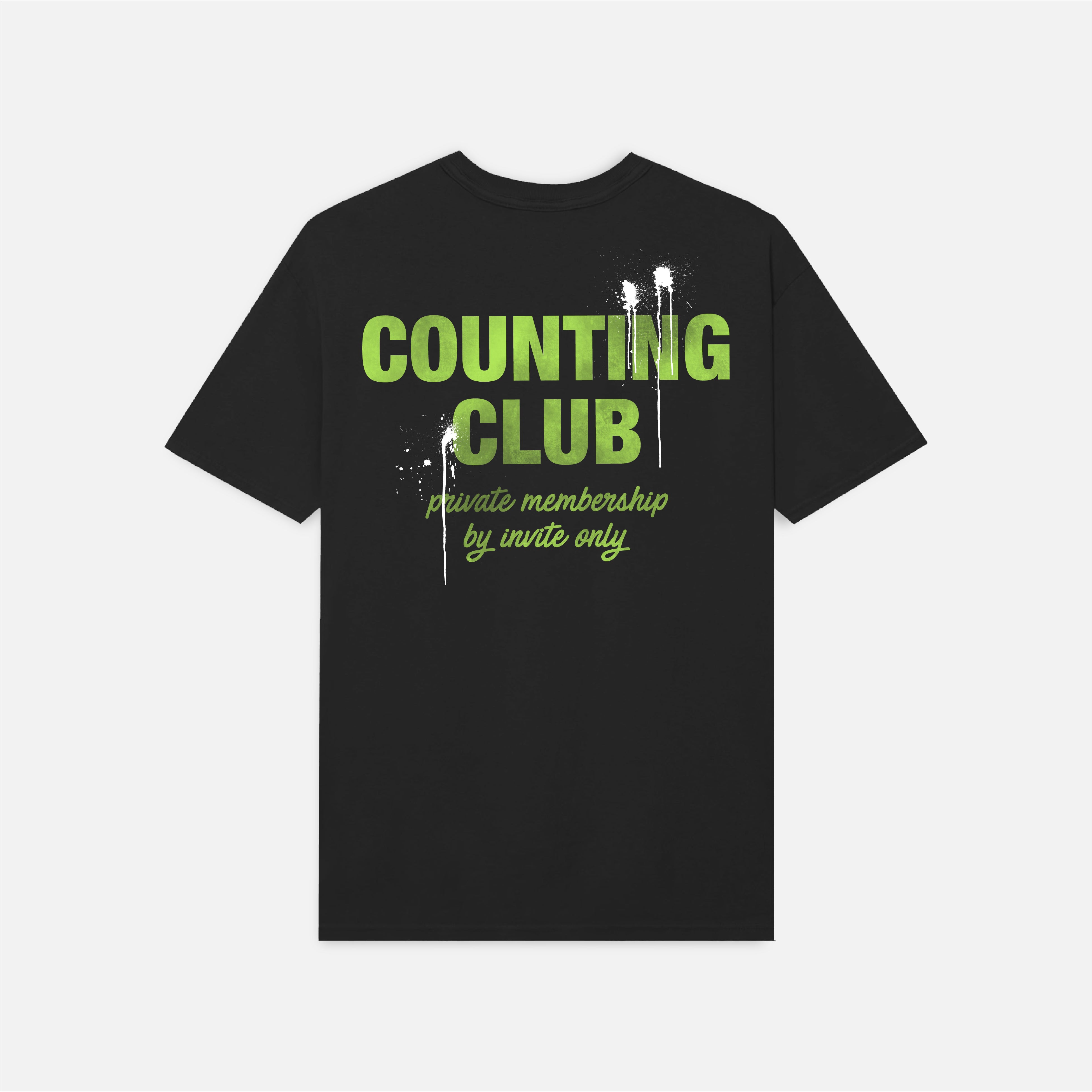 Counting Club Drip T-Shirt - Green