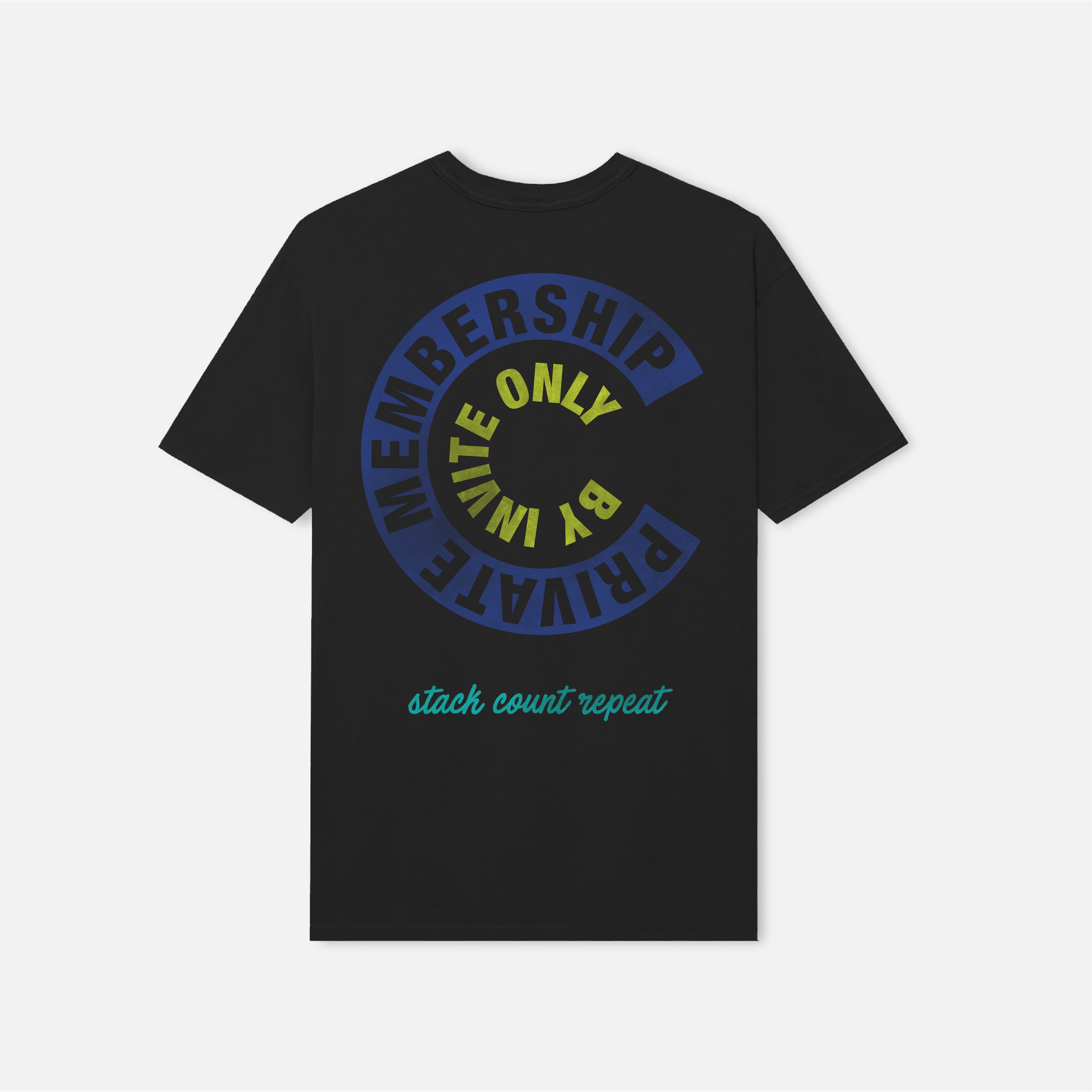 Stack Count Repeat T-Shirt - Black