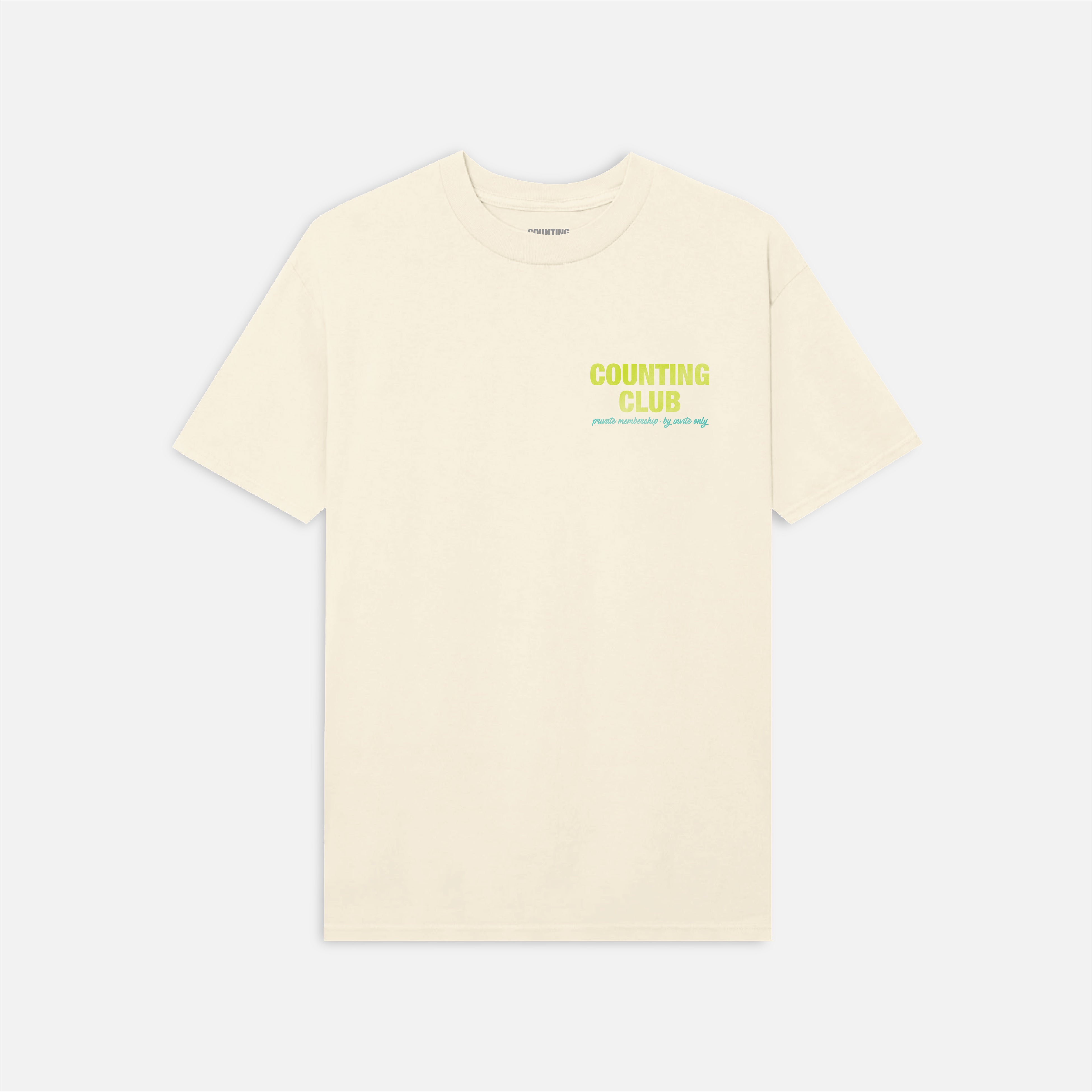 Stack Count Repeat T-Shirt - Vintage White