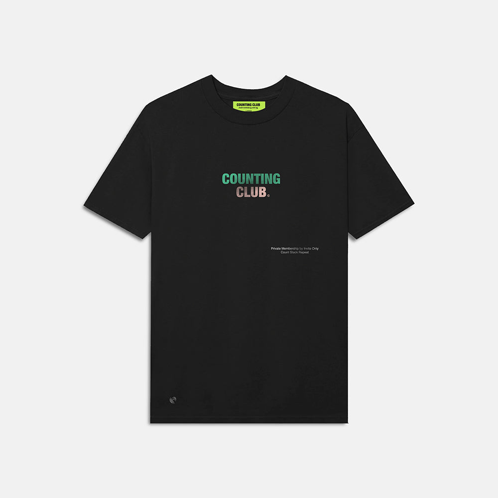 Counting Club Heavyweight T-shirt- Black