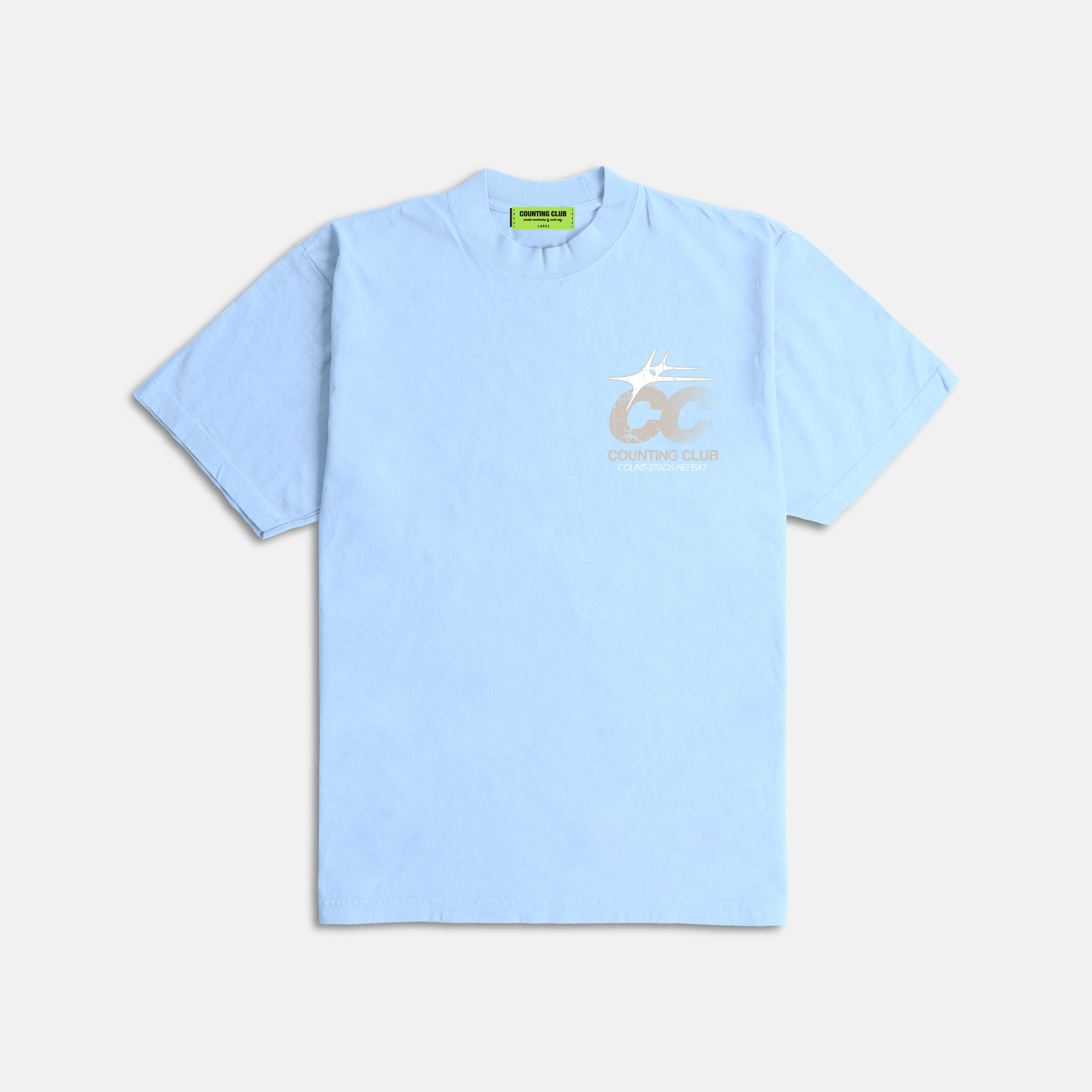 Shine On Ultra Heavyweight T-Shirt - Sky Blue – Outrank Brand