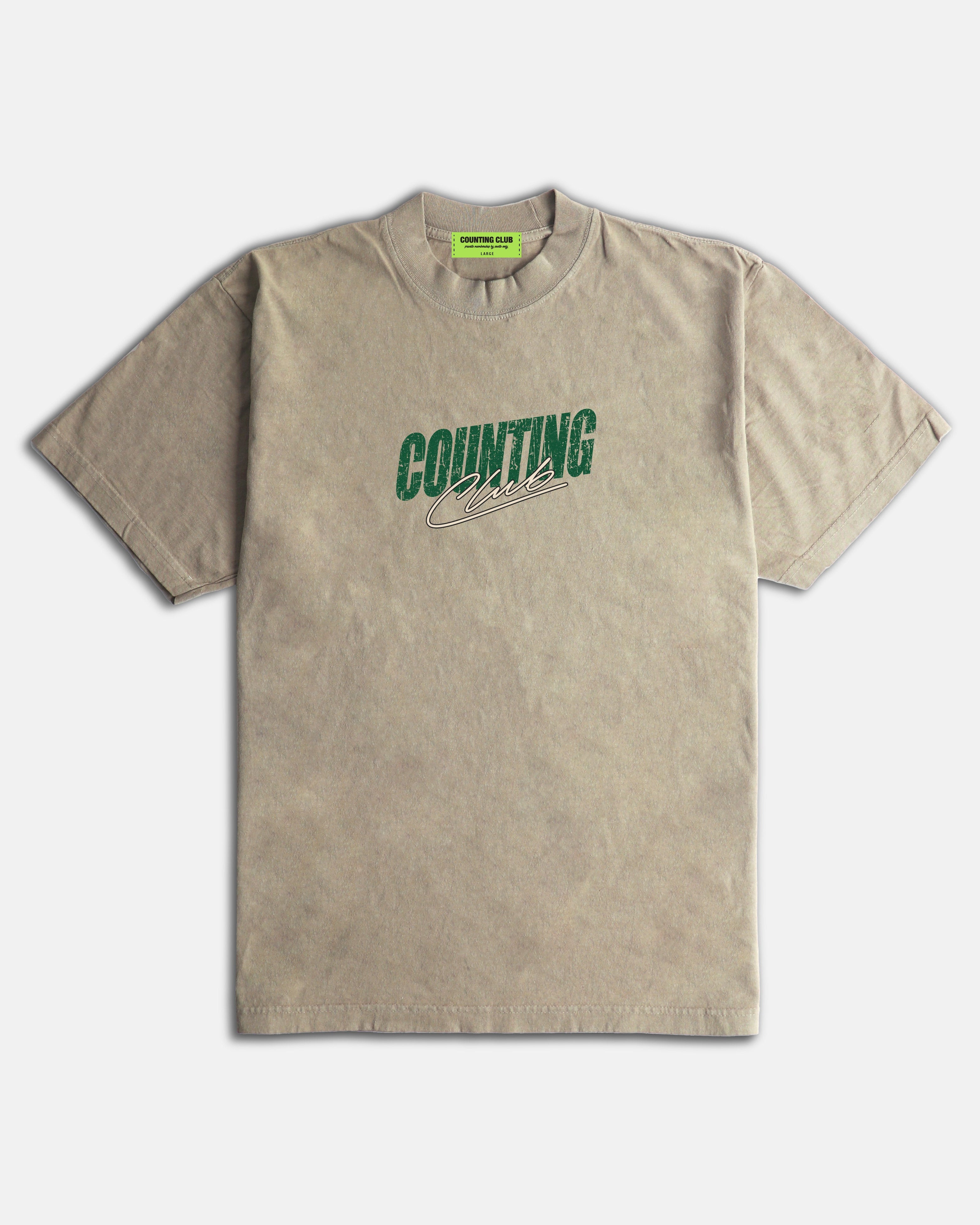 Turning Numbers Ultra Heavyweight T-shirt - Oatmeal