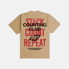 Stack and Count Ultra Heavyweight T-shirt - KHAKI