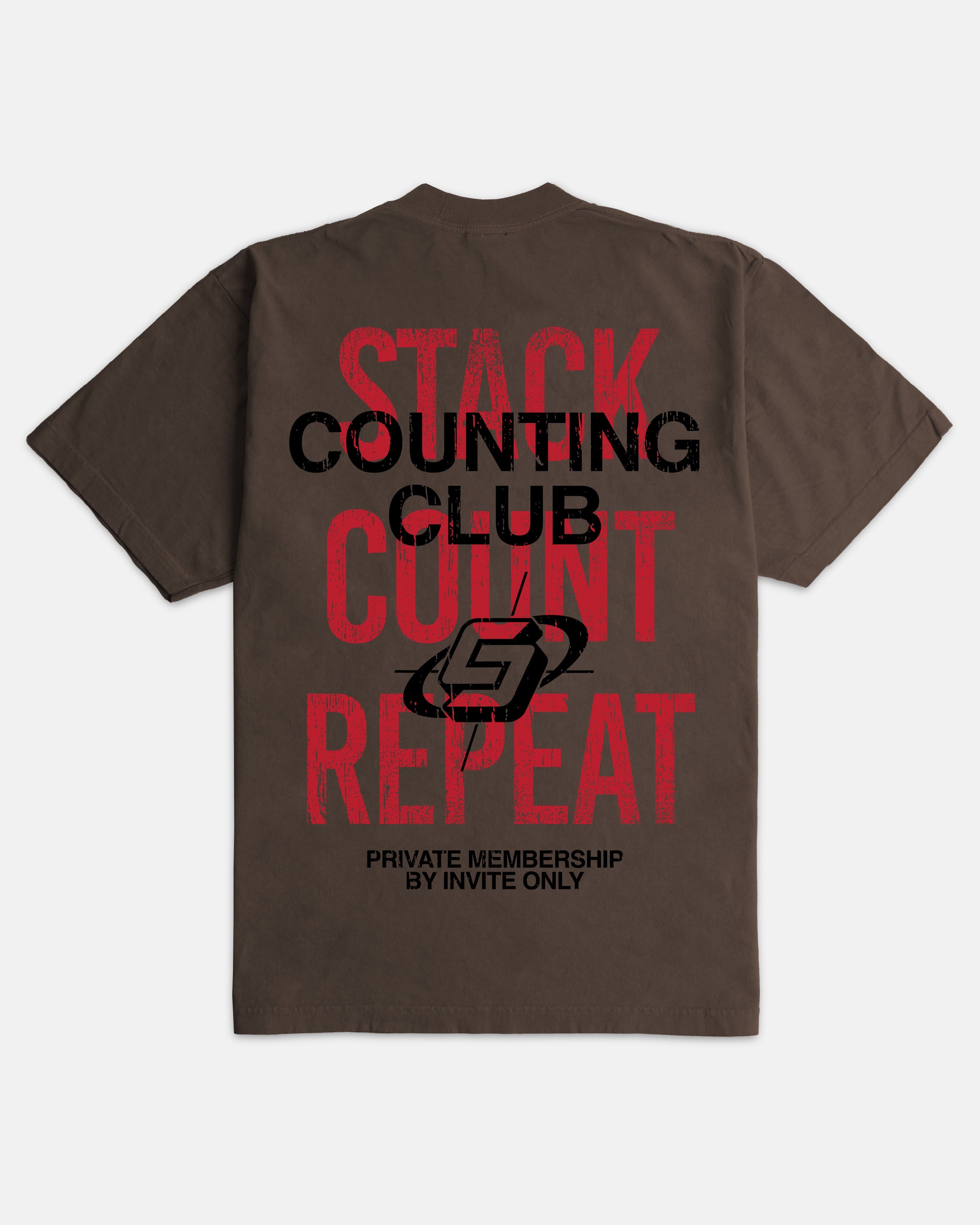 Stack and Count Ultra Heavyweight T-shirt - MOCHA