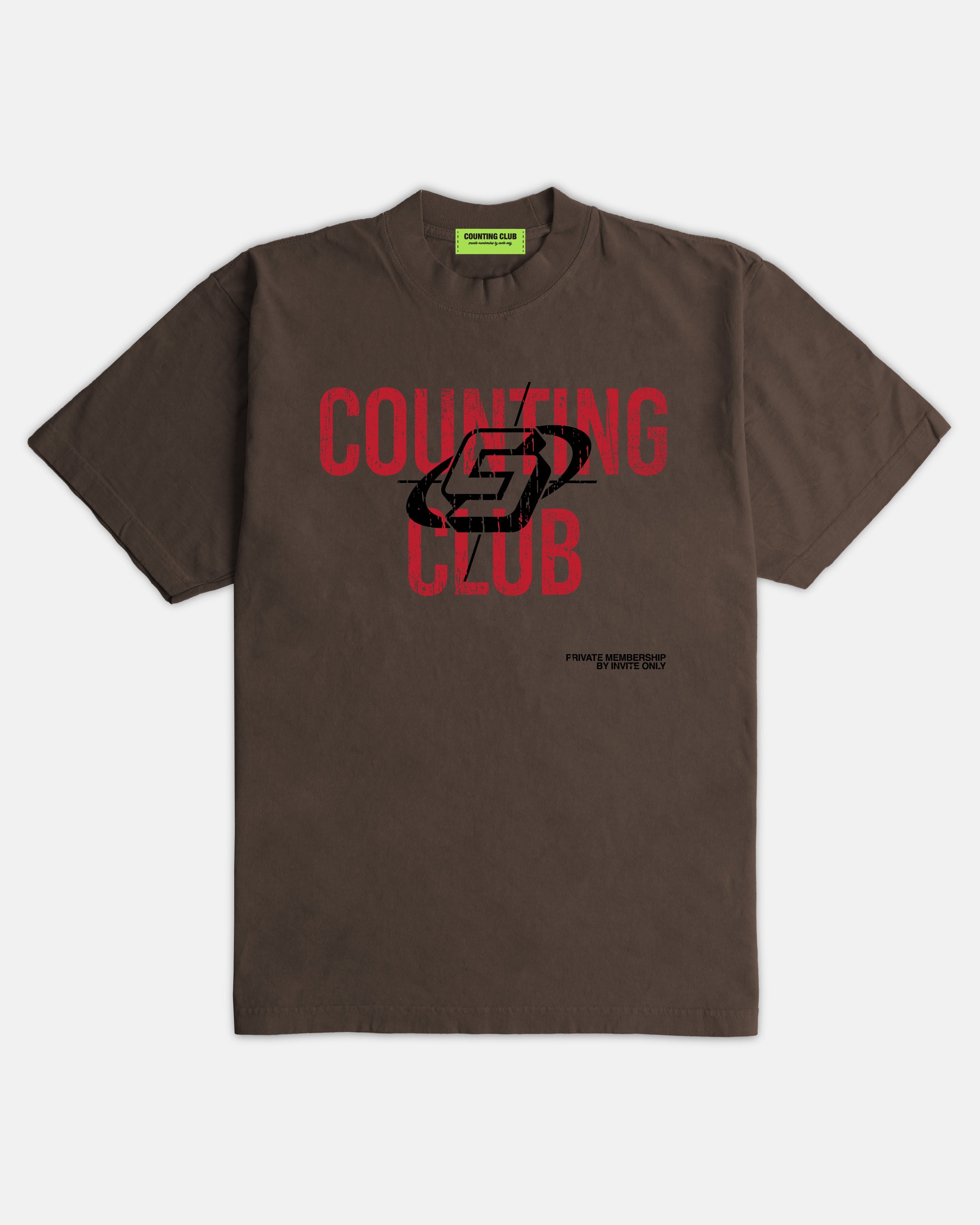 Stack and Count Ultra Heavyweight T-shirt - MOCHA