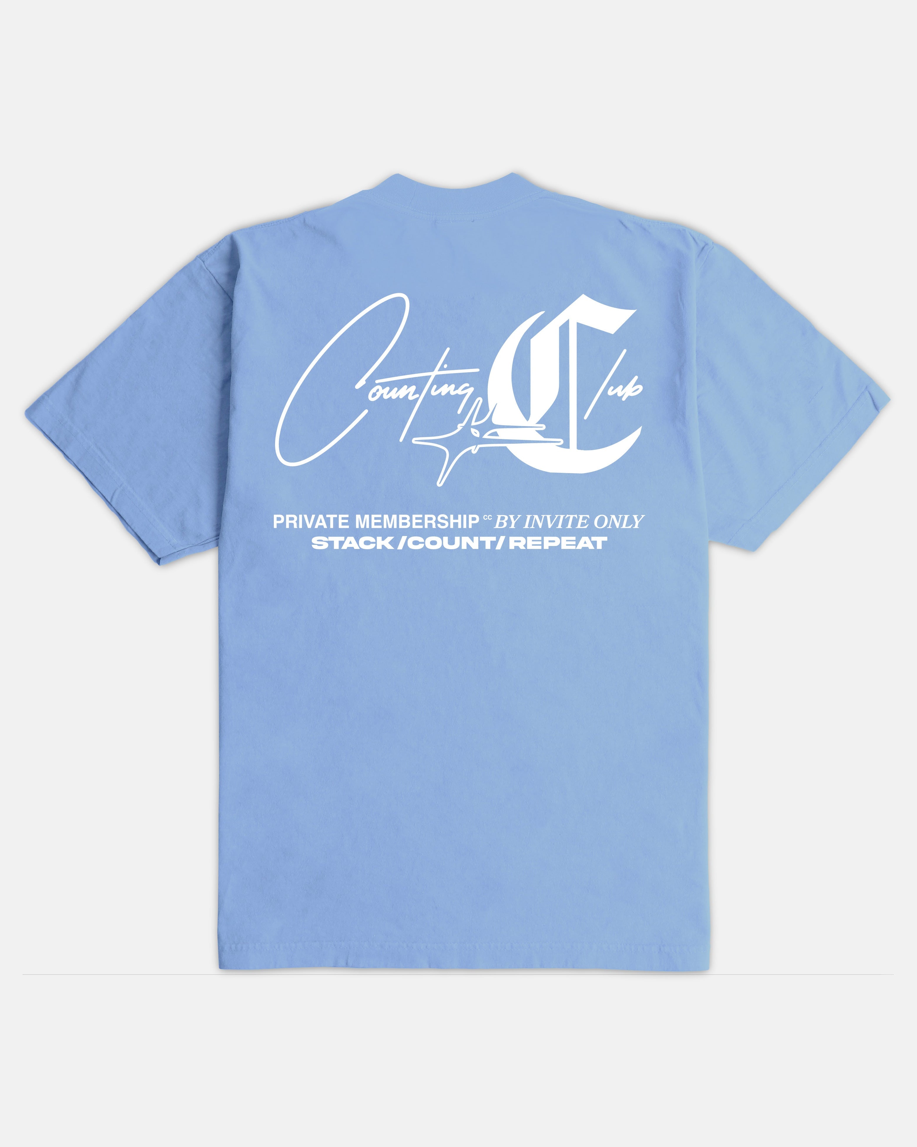Invite Only Ultra Heavyweight T-shirt - SKY BLUE