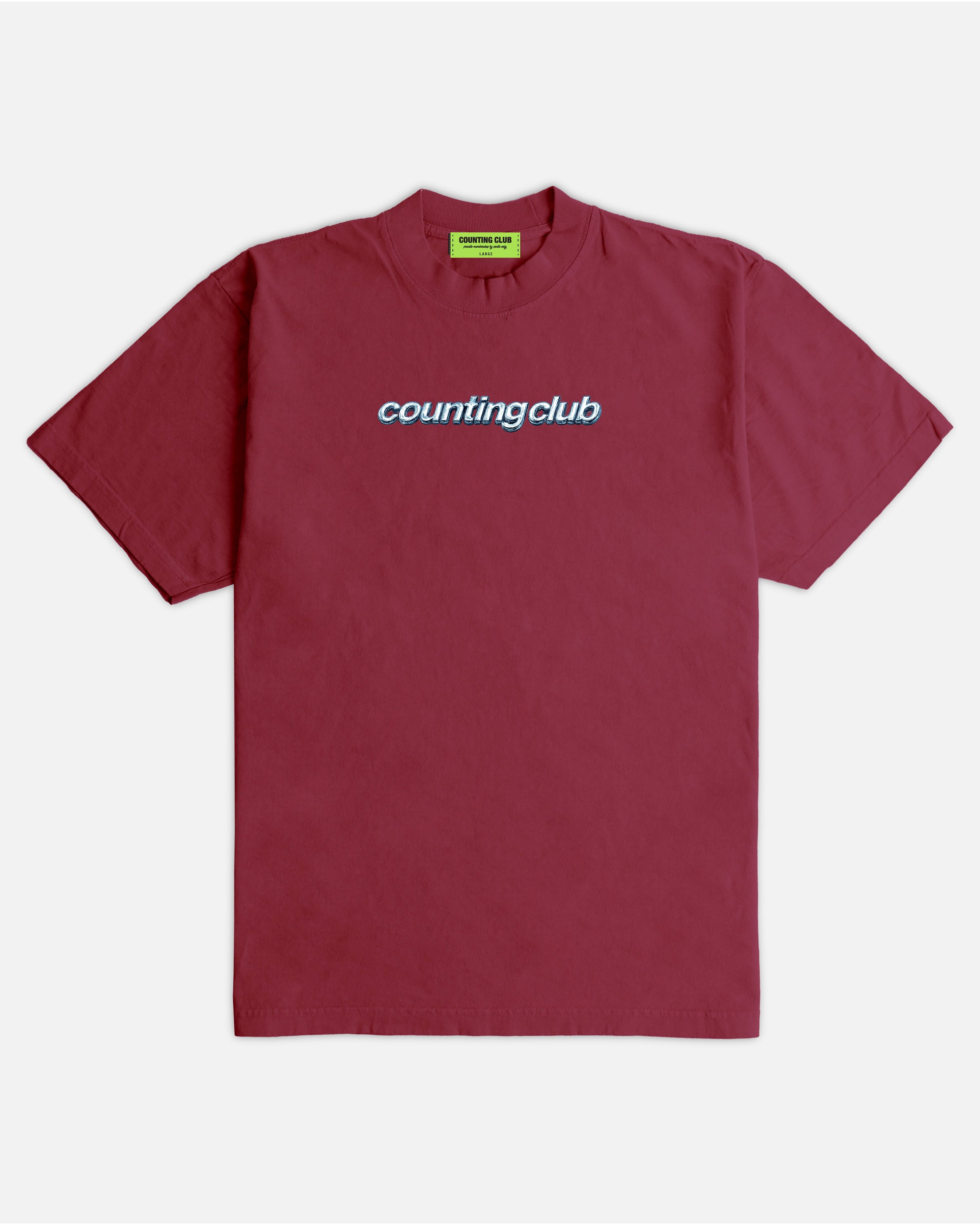 Private Membership Ultra Heavyweight T-shirt- Burgundy