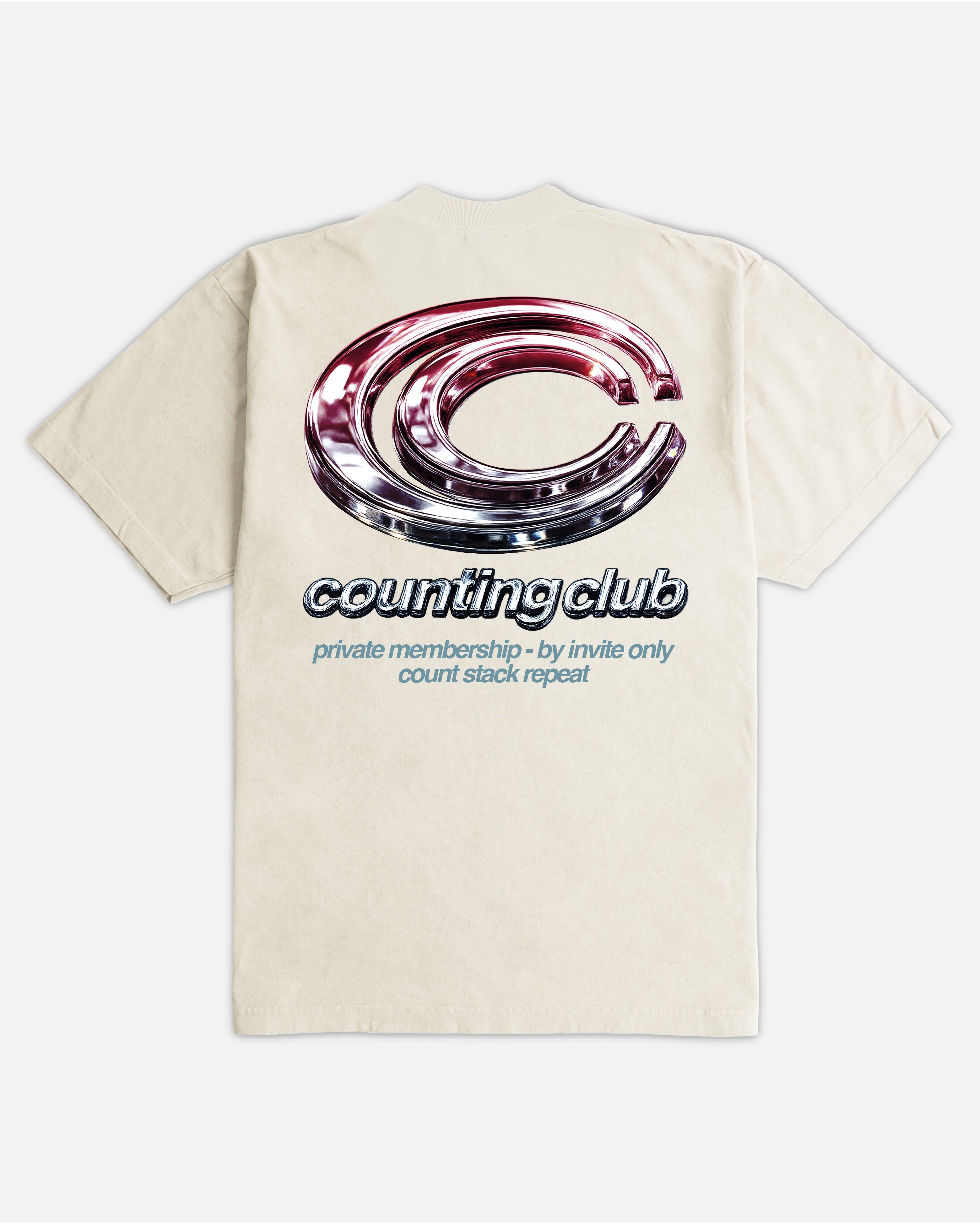 Private Membership Ultra Heavyweight T-shirt - Cream (Copy)