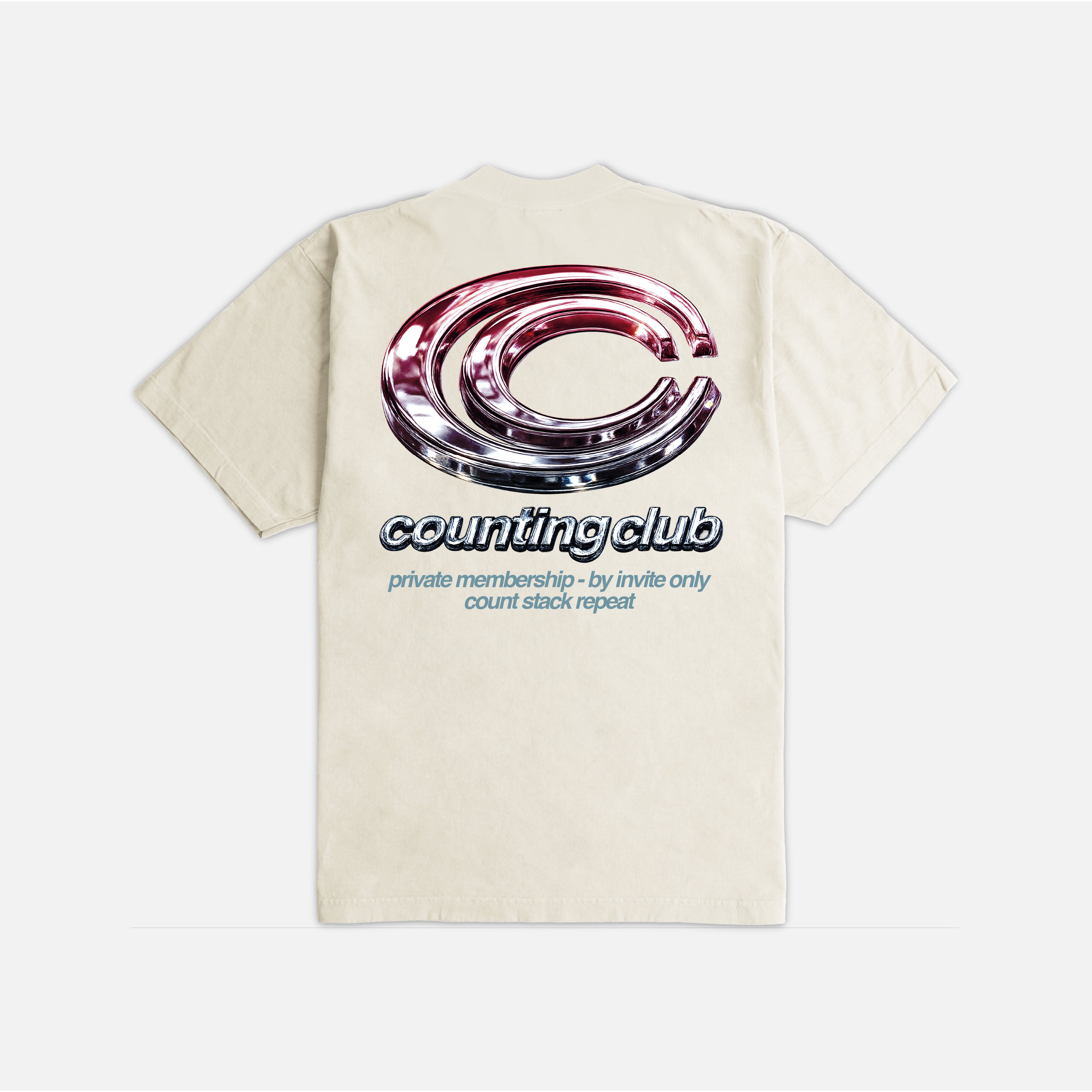 Private Membership Ultra Heavyweight T-shirt - Cream (Copy)