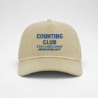 Counting Club Embroidered Corduroy Snapback- Khaki
