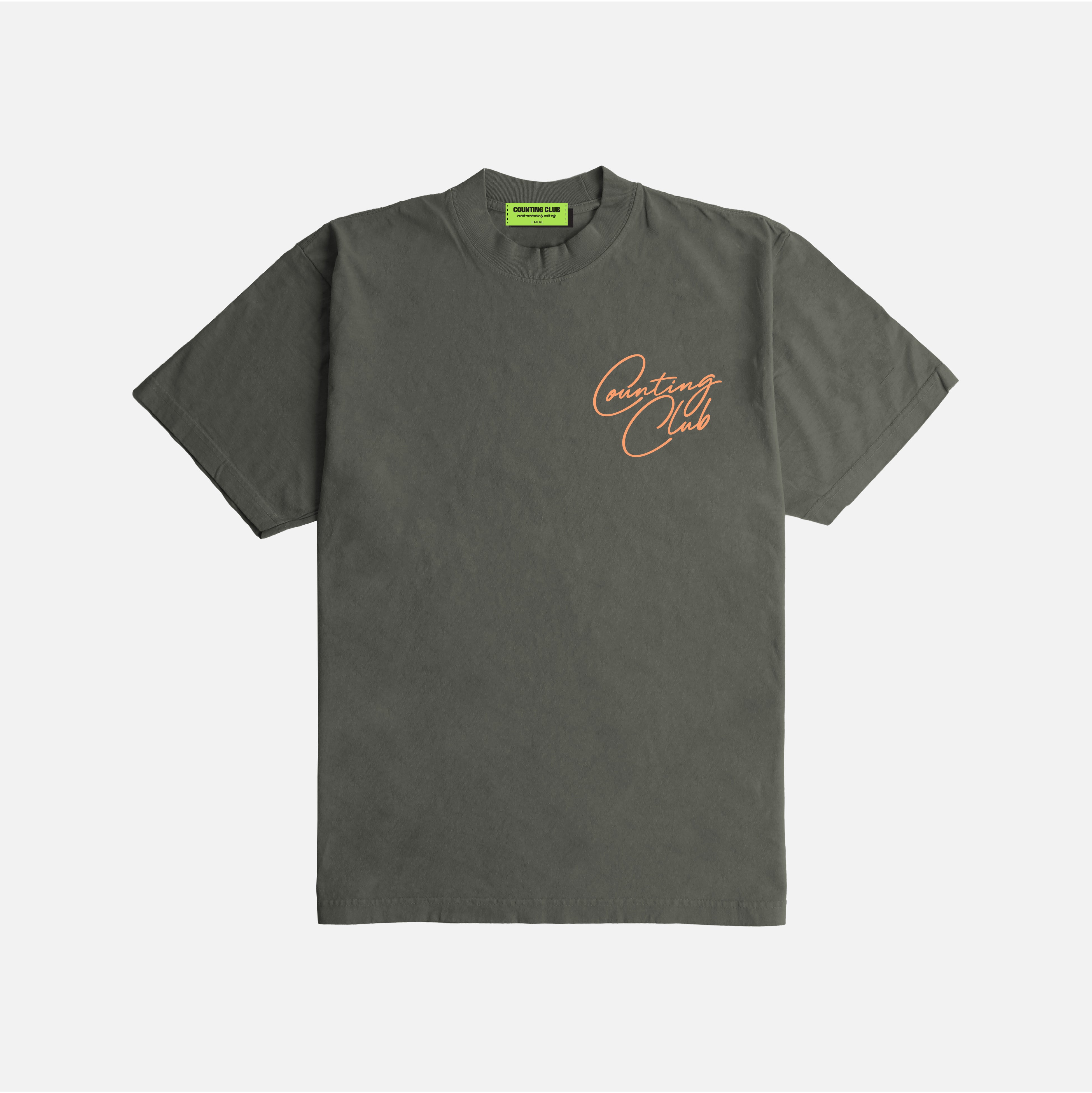 Counting Club Ultra Heavyweight T-shirt - Dark Grey (Copy)