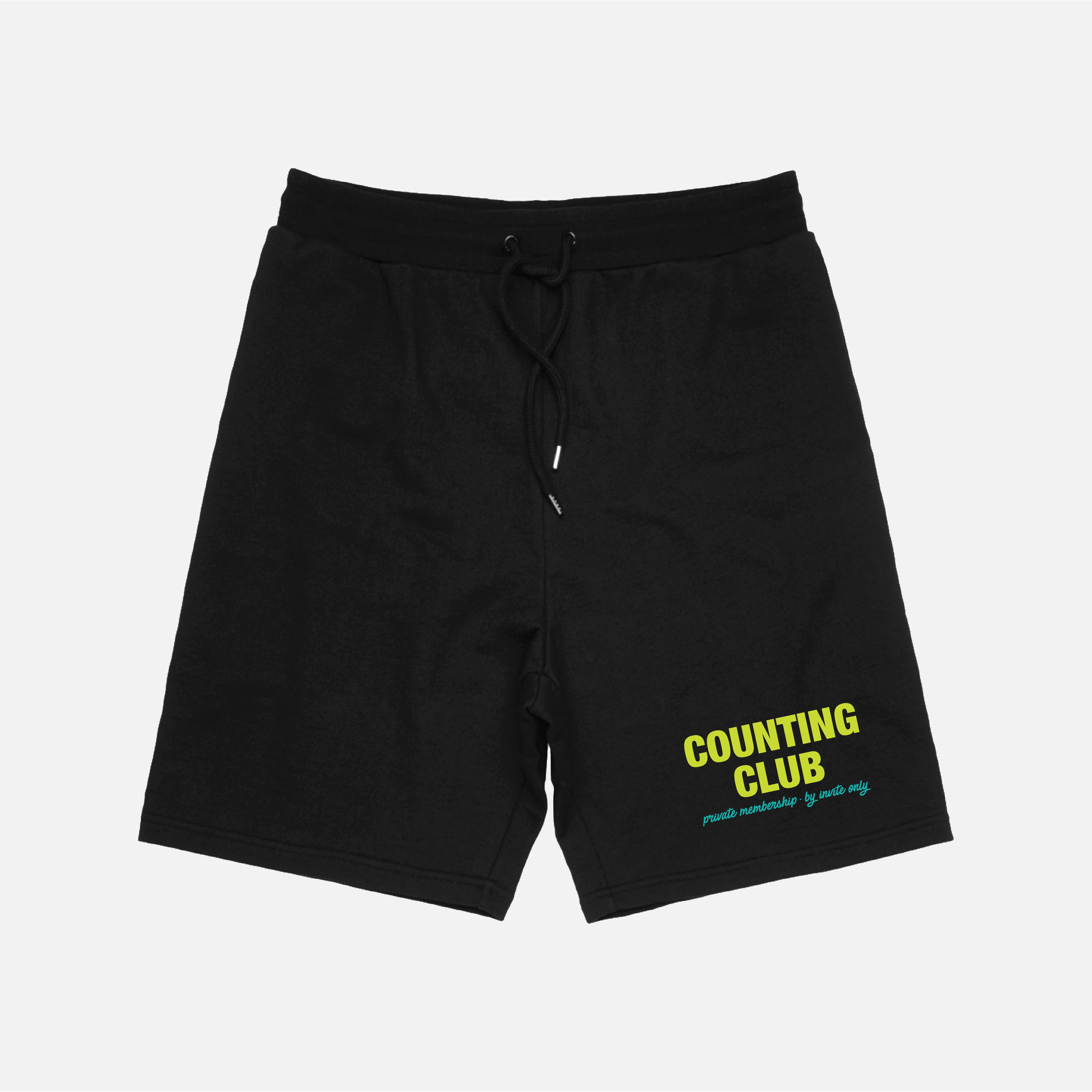 Stack Count Repeat Embroidered Shorts