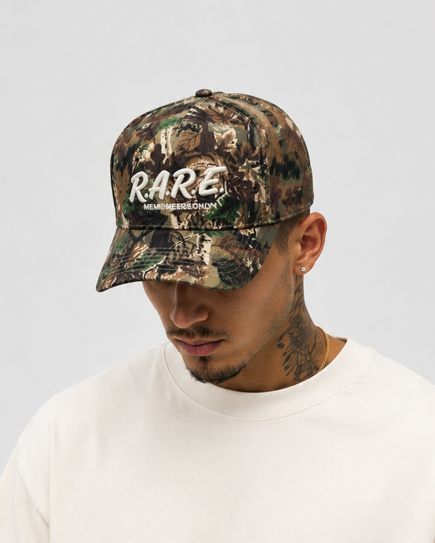 R.A.R.E  Embroidered Snapback - CAMO