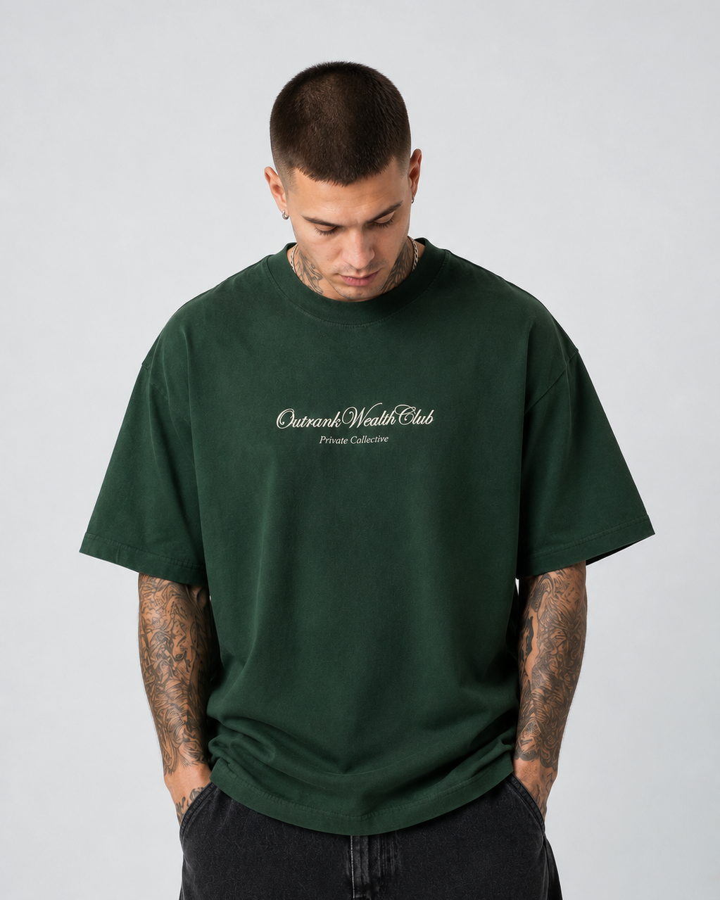 Private Collective Ultra Heavyweight T-shirt- Moss