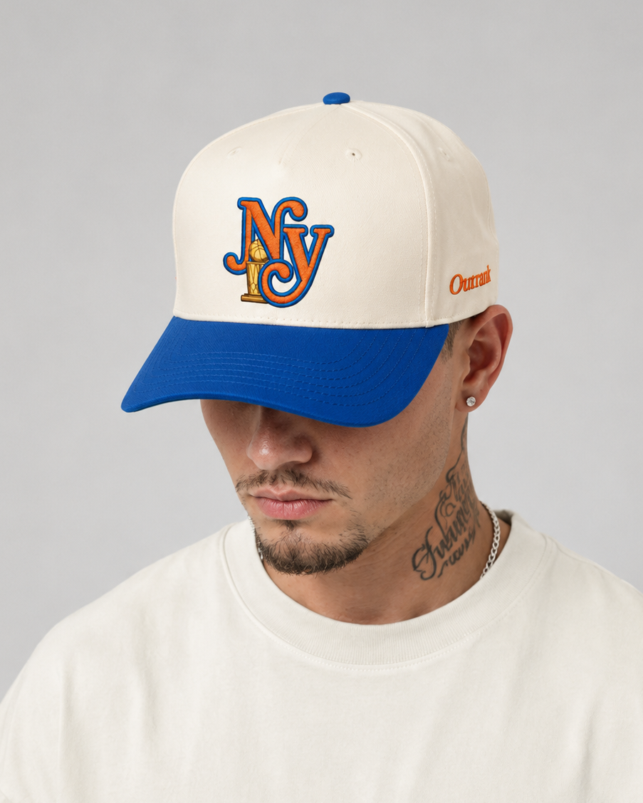 NY Wins Embroidered Snapback - Natural