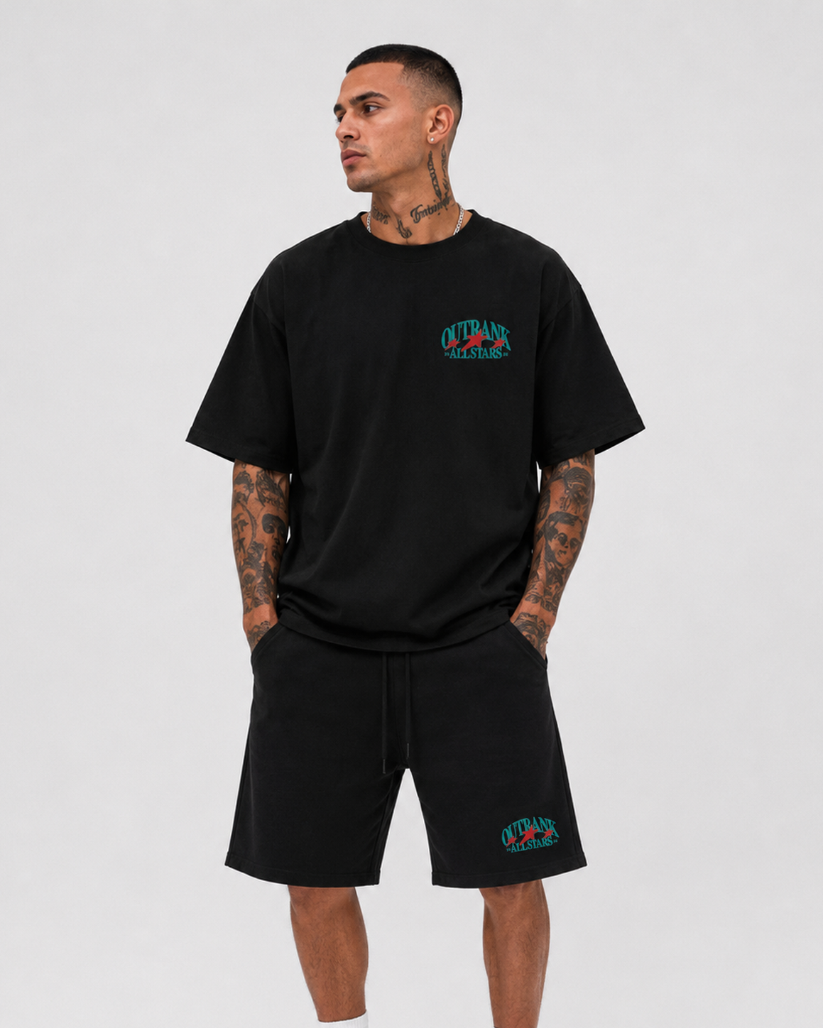 Outrank All Stars Embroidered Ultra Heavyweight T-shirt