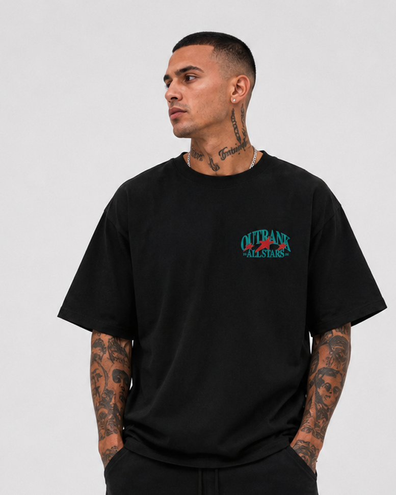 Outrank All Stars Embroidered Ultra Heavyweight T-shirt