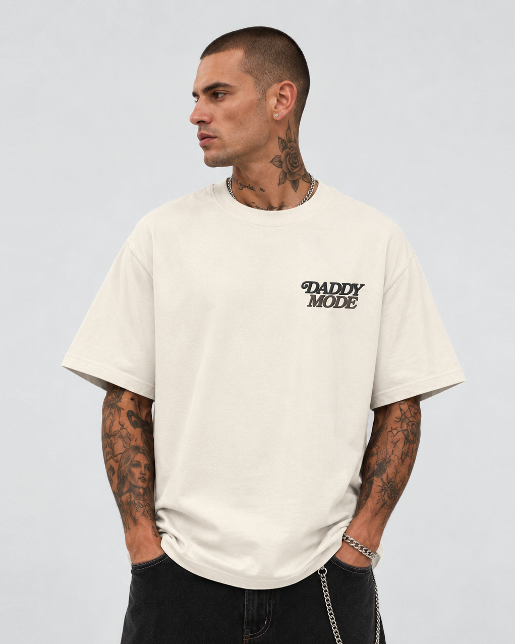 Daddy Mode Embroidered Ultra Heavyweight T-shirt