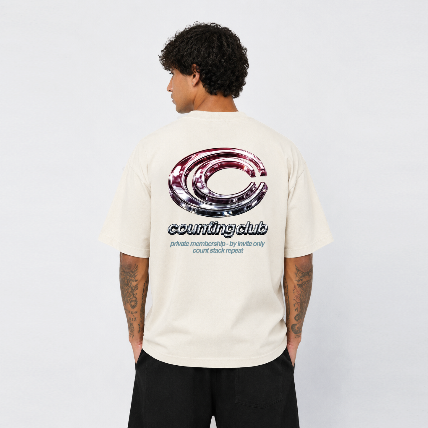 Private Membership Ultra Heavyweight T-shirt - Cream (Copy)