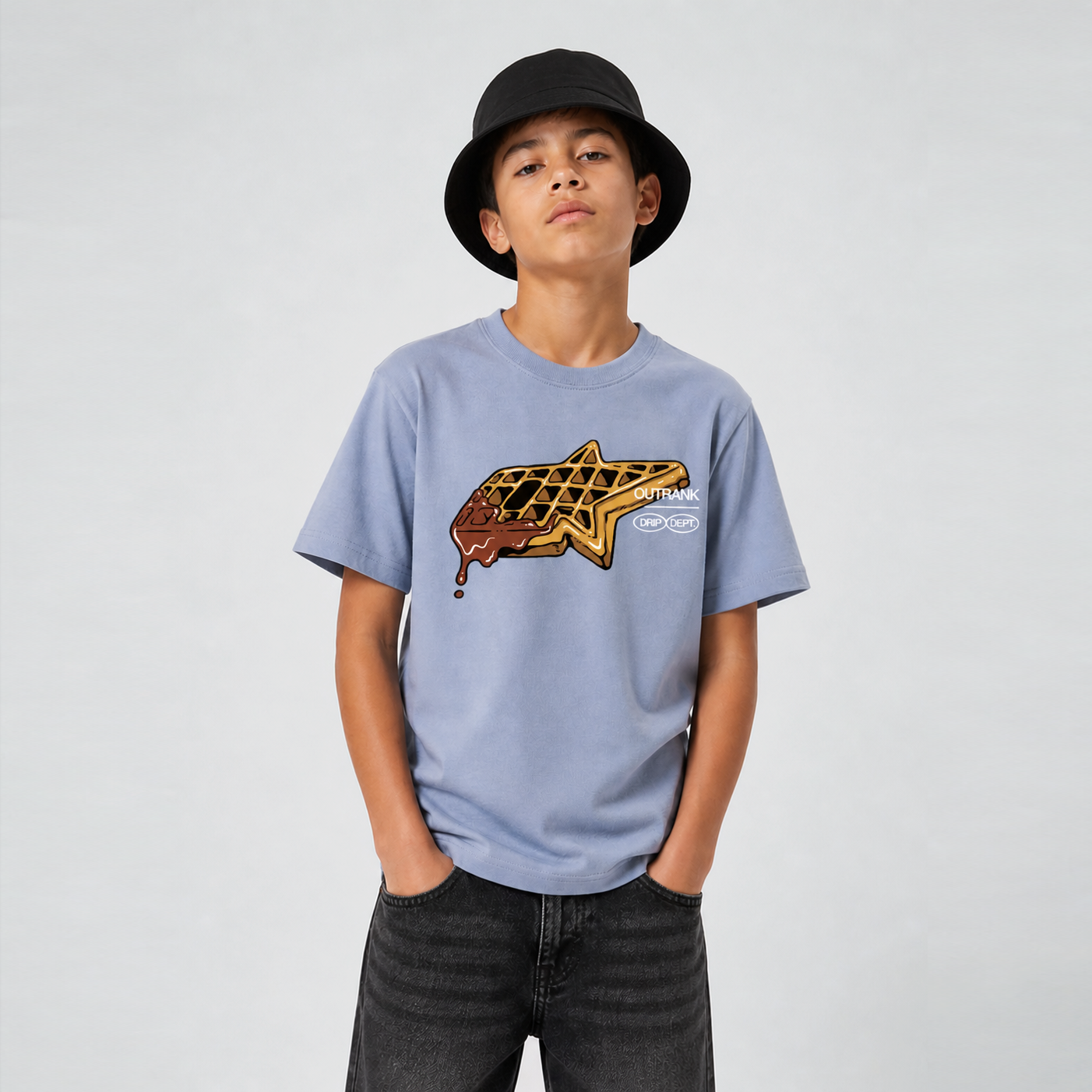 Drip Dept. Youth T-shirt - Vintage Denim
