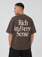 Rich Gang Ultra Heavyweight T-Shirt - Mocha
