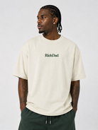 Rich Dad Ultra Heavyweight T-Shirt - Cream/ Green