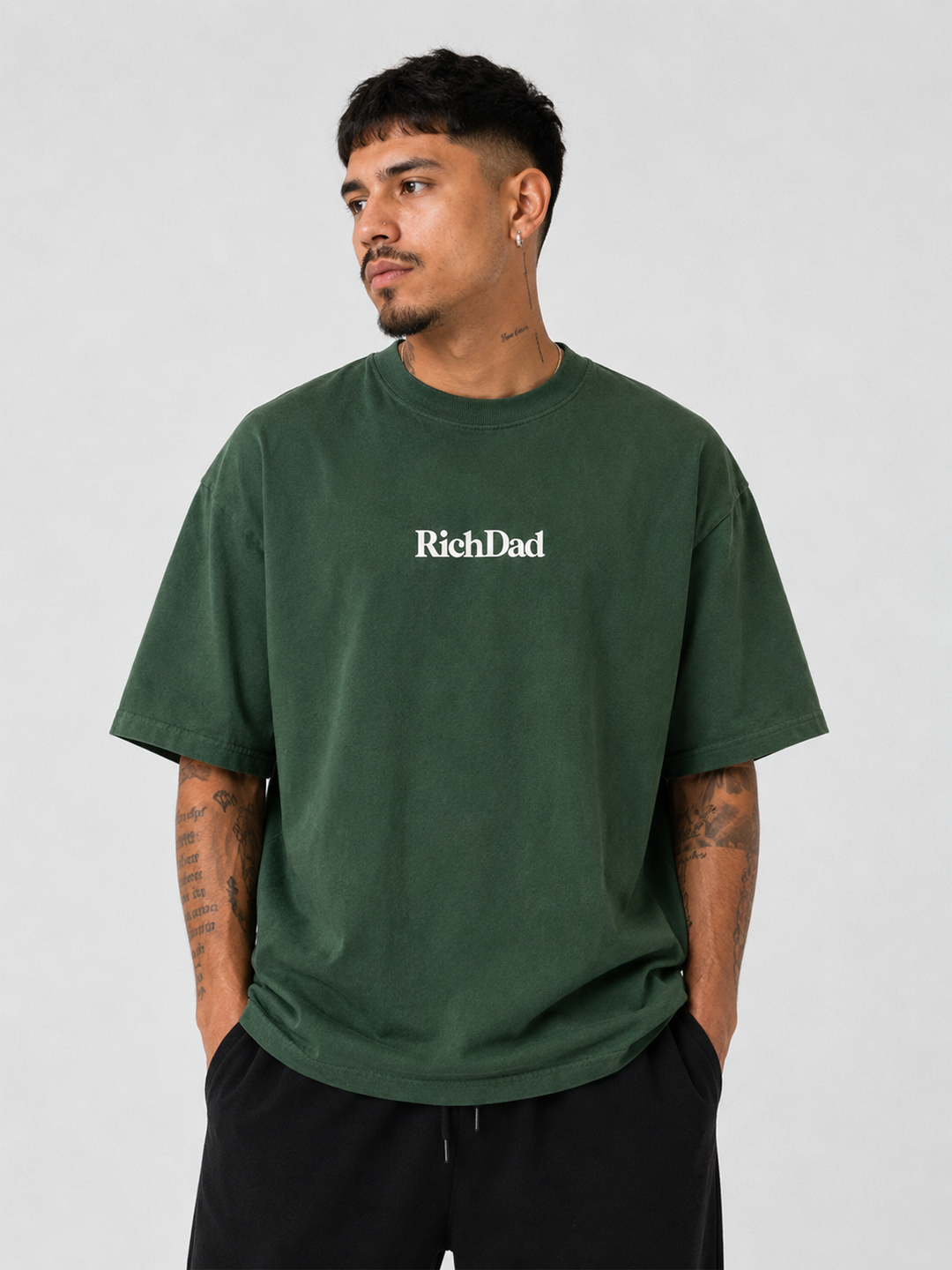 Rich Dad Ultra Heavyweight T-Shirt - Moss