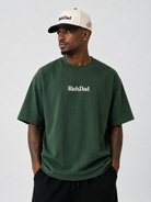 Rich Dad Embroidered Snapback - Natural/ Black