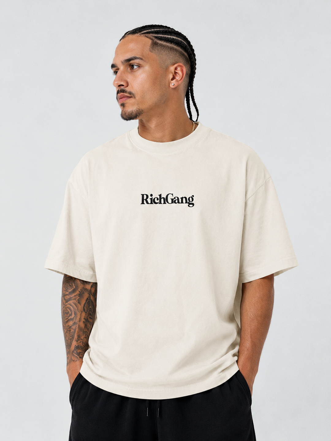 Rich Gang Ultra Heavyweight T-Shirt - Cream