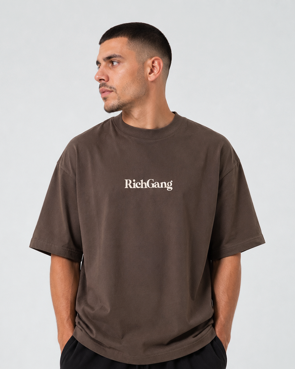 Rich Gang Ultra Heavyweight T-Shirt - Mocha