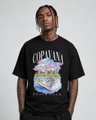 Beach Club Wave Runner T-Shirt - Pirate Black