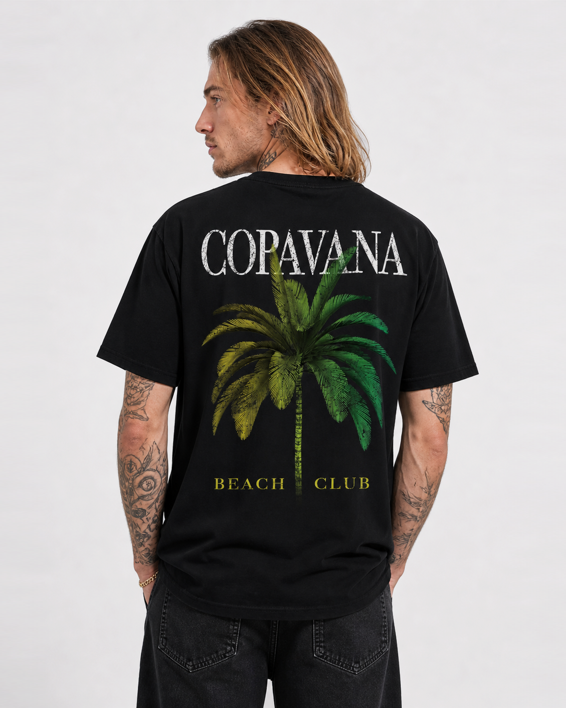 The Palms T-Shirt - Pirate Black