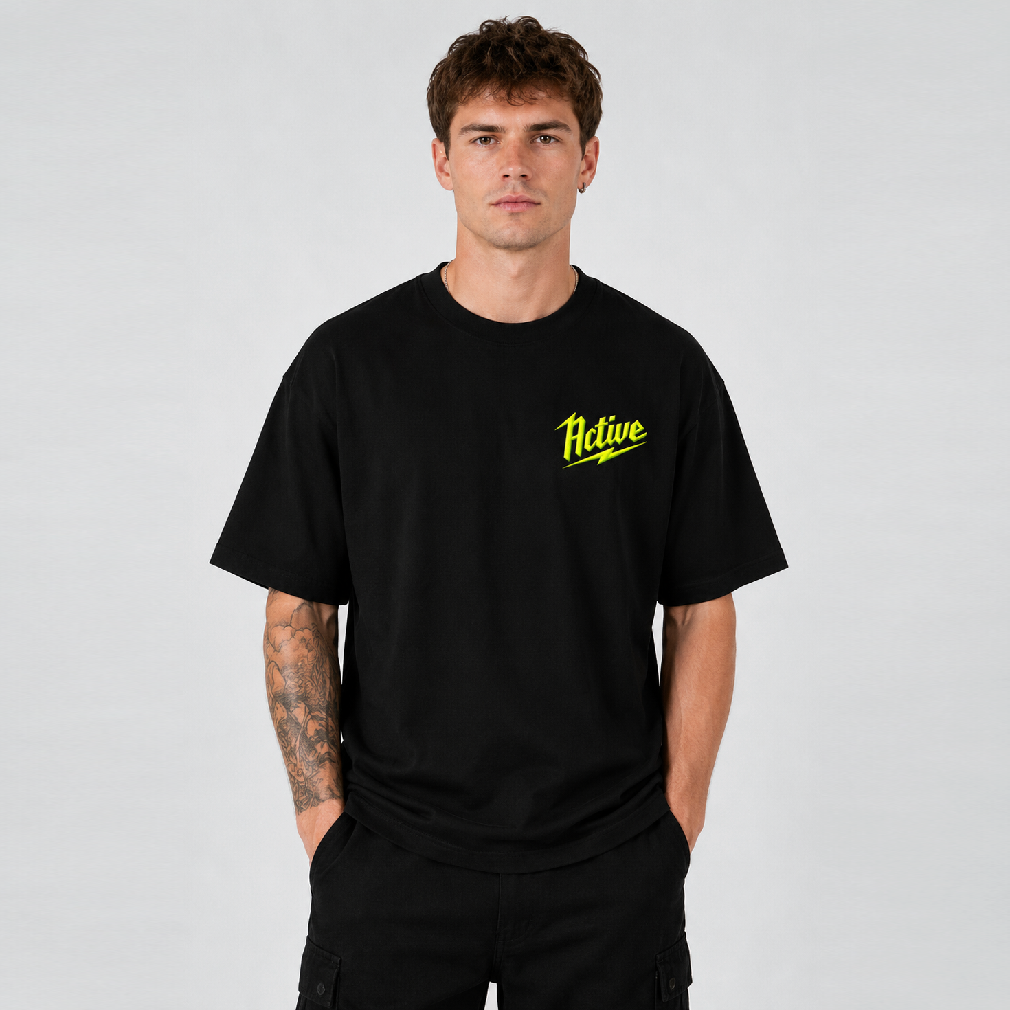 Active Embroidered Ultra Heavyweight T-shirt