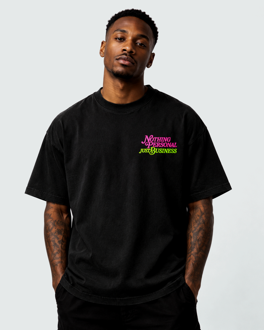 Nothing Personal Embroidered Heavyweight T-shirt