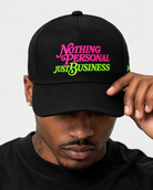 Nothing Personal Embroidered Snapback - BLACK