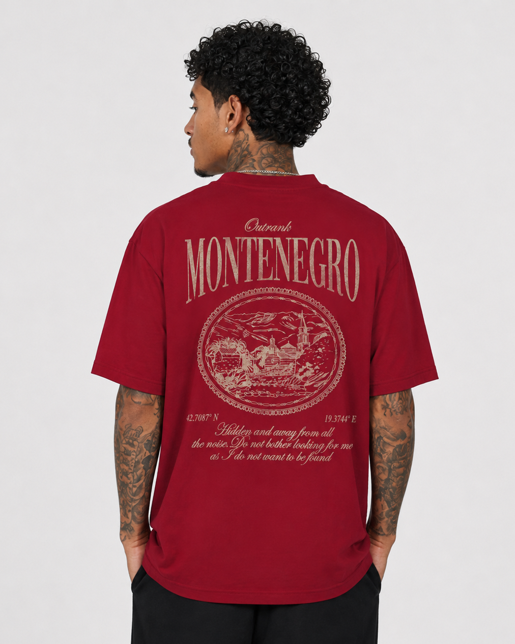 Montenegro Ultra Heavyweight T-Shirt - CARDINAL