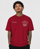 Montenegro Ultra Heavyweight T-Shirt - CARDINAL