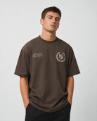 Rich Baby Daddy Gang Premium Crest T-shirt- Mocha