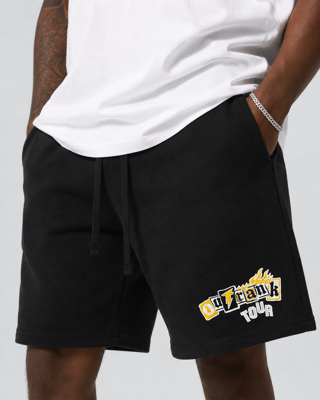 Outrank Tour Embroidered Short