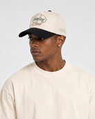 Private Membership Embroidered Snapback - Natural / Black