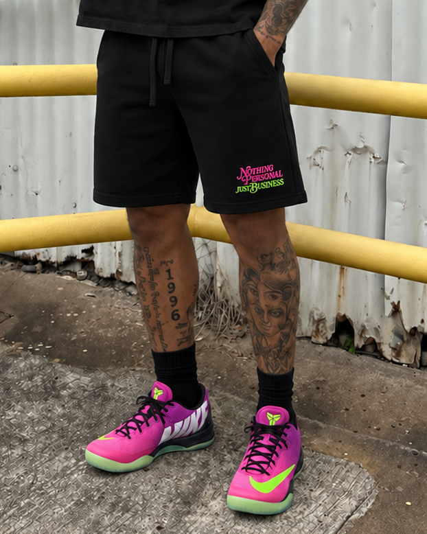 Nothing Personal Embroidered Short