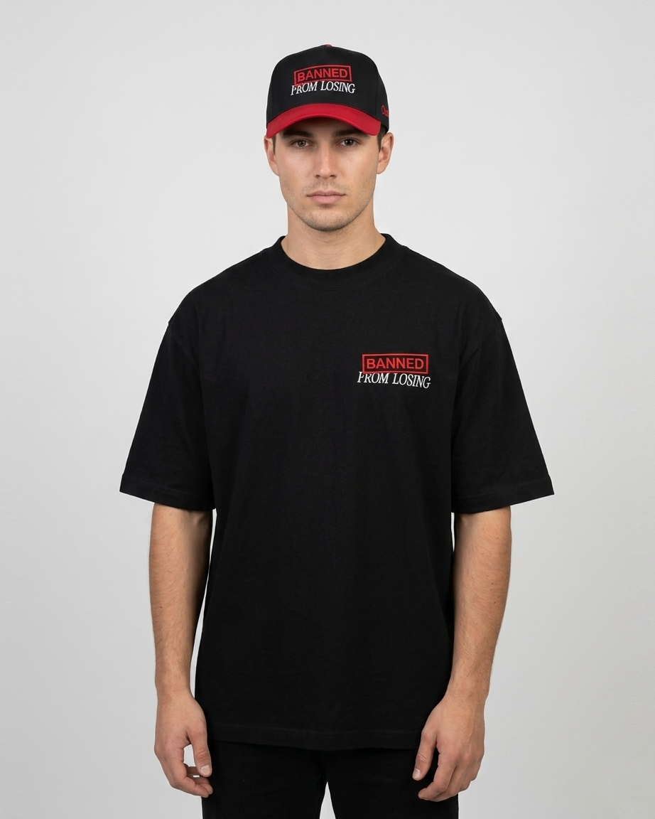 Banned From Losing Embroidered Ultra Heavyweight T-shirt