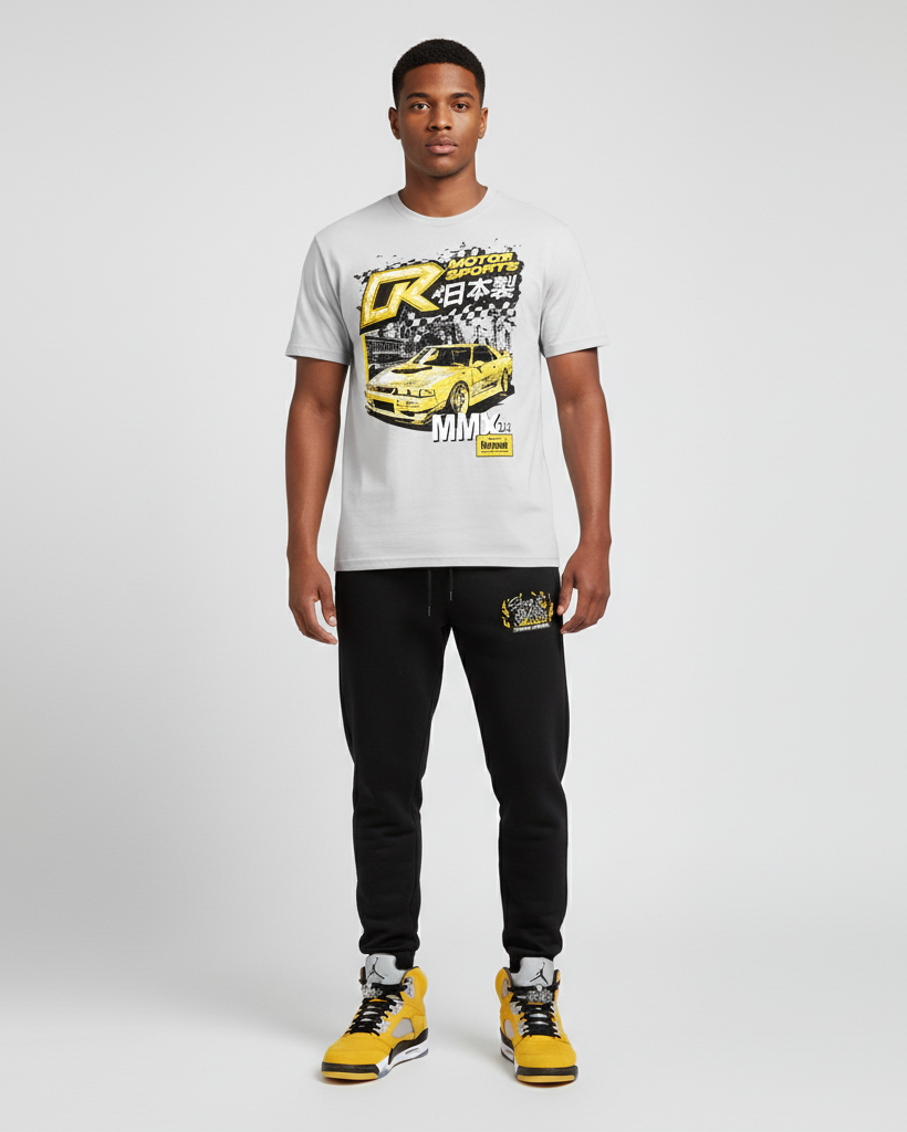 Stay In Your Lane Embroidered Joggers